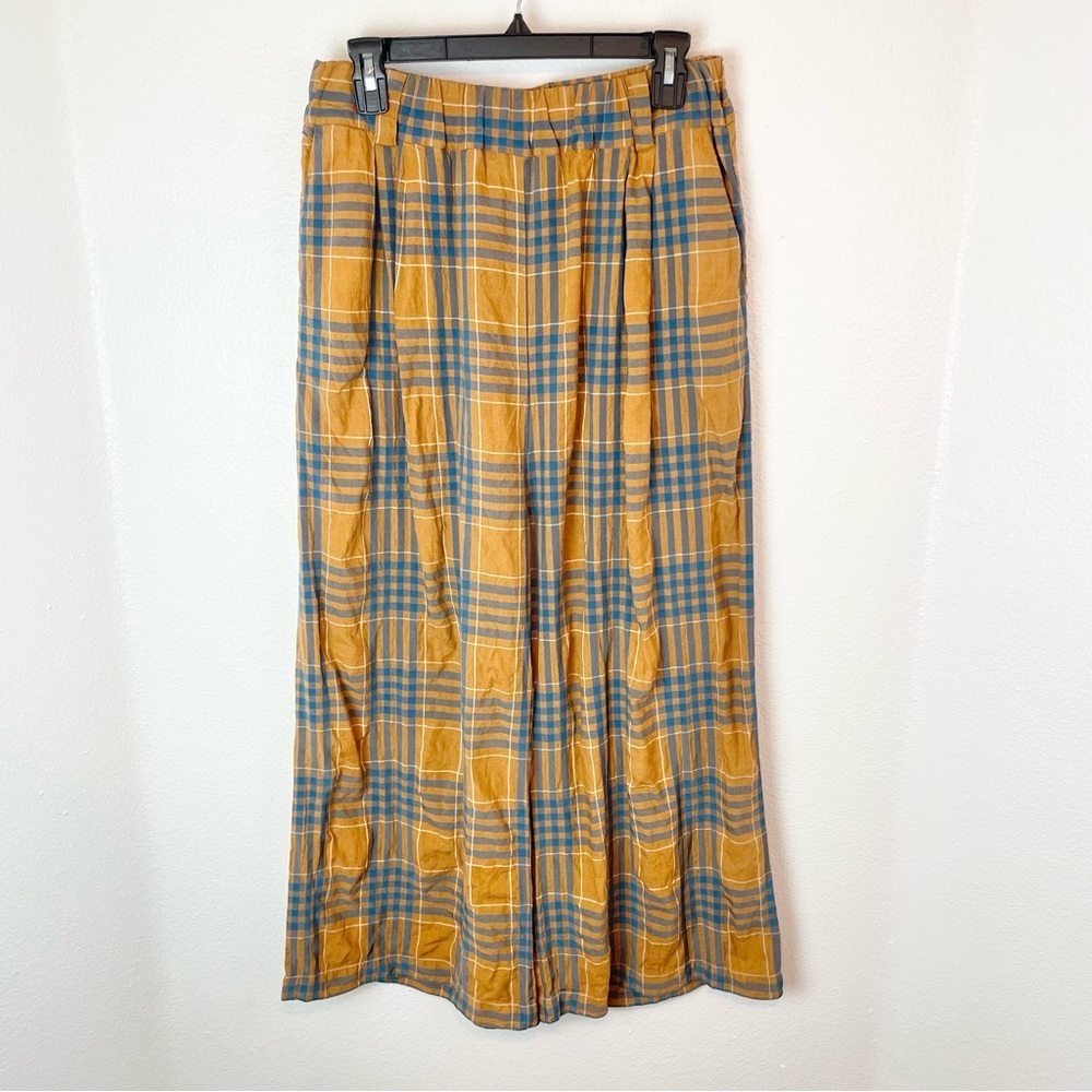 Phisique Du Role Plaid Wide Leg Pants M/L